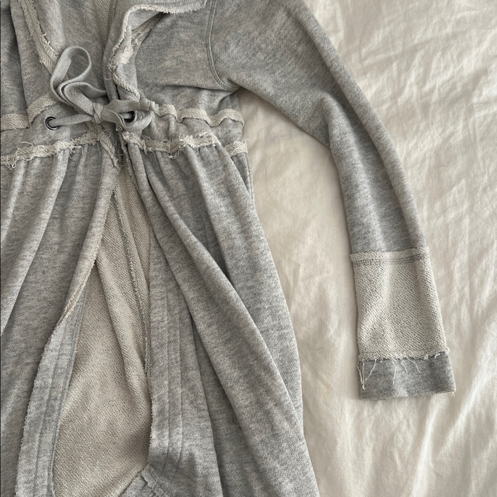 Free People Cozy Gray Knit Sweater - Picture 5 of 8